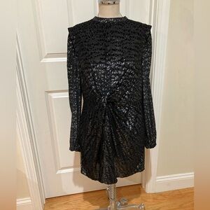 All Saints Jemima Leopard Mini Dress Size 10 NWOT !